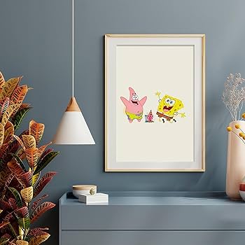Amazon.co.jp: スポンジボブ ポスター 絵画 インテリア 壁紙用